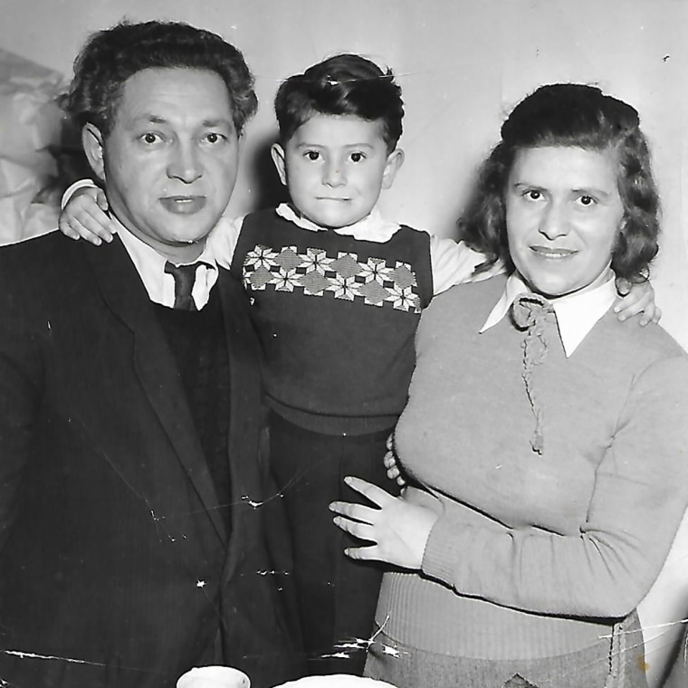 Image: Roman Haller with parents Ida and Lazar.