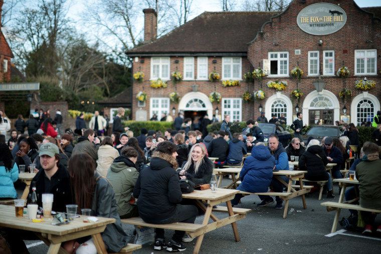 The Fox on the Hill pub reopen as COVID-19 restrictions ease, in London