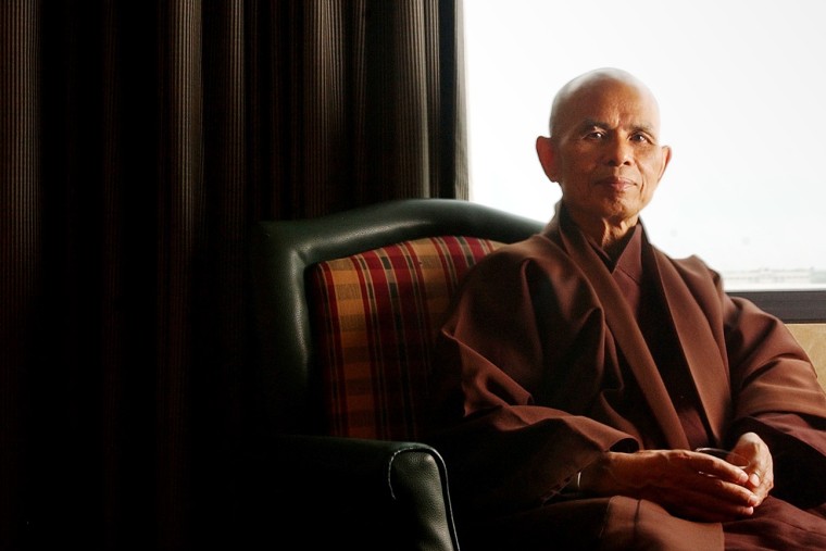 Buddhist monk Thich Nhat Hanh in 2002.