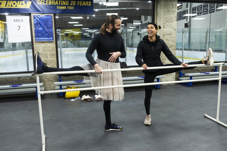 Jonathan Van Ness and Eliot Halverson in Netflix's "Getting Curious with Jonathan Van Ness."