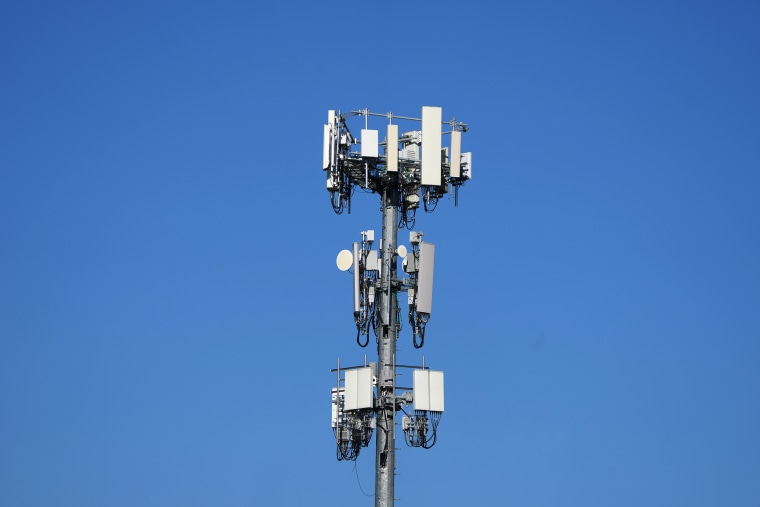 Image: A 5G cell tower in Orem, Utah,  on  Jan. 11, 2022.