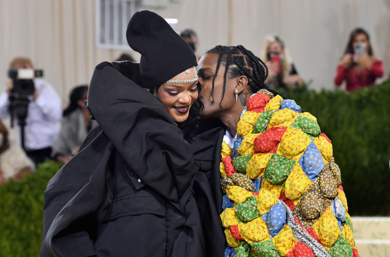 Image: Rihanna and A$AP Rocky at the Met Gala in New York City on Sept. 13, 2021.
