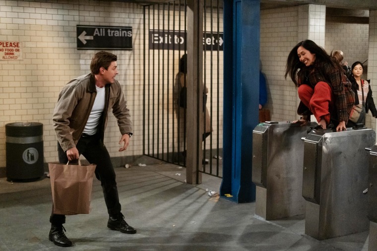 Image: Chris Lowell as Jesse and Tien Tran as Ellen in "How I Met Your Father."