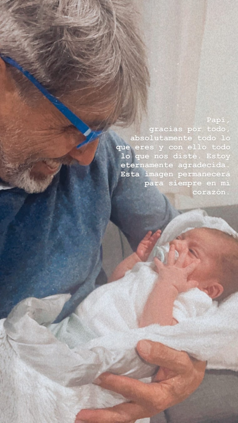 Diego Verdaguer y su nieto Lucca