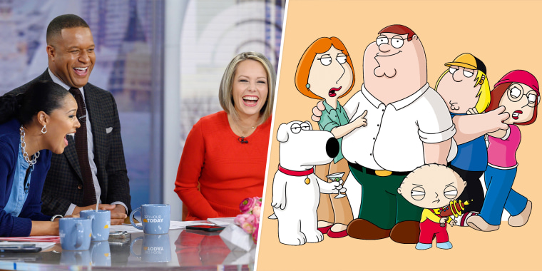 Sheinelle Jones, Craig Melvin and Dylan Dreyer enjoyed being the punchline on a recent episode of "Family Guy." Glad to know there were no hard feelings!