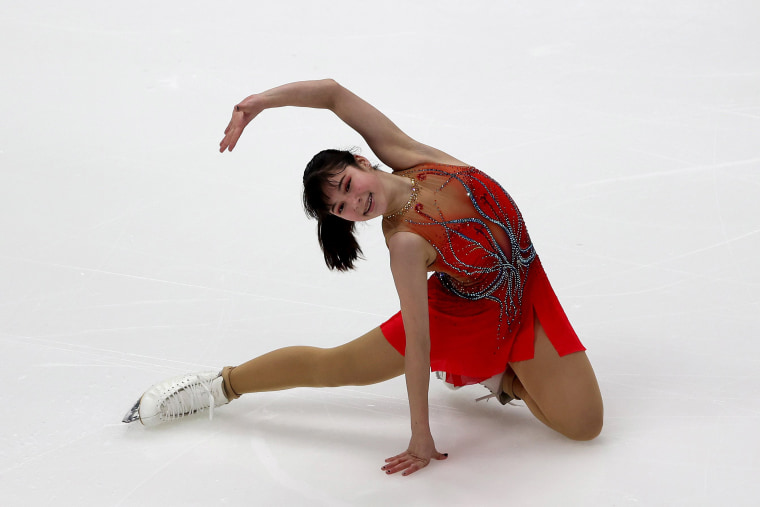 Alysa Liu skates in the Ladies Short Program during the U.S. Figure Skating Championships at Bridgestone Arena on January 06, 2022 in Nashville, Tennessee.
