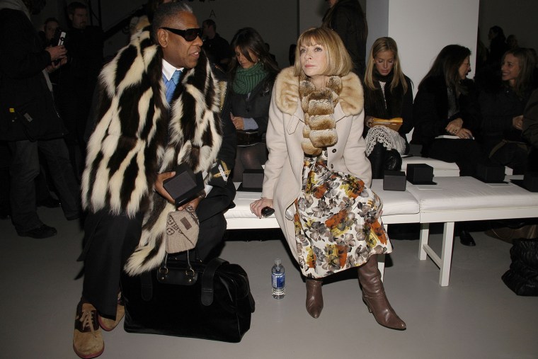 Talley and Wintour attended the Calvin Klein Collection Fall 2007 fashion show in New York.
