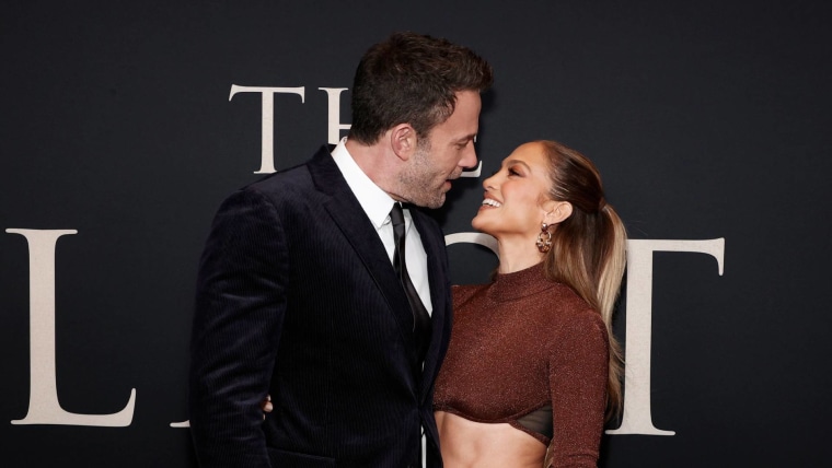 Ben Affleck y Jennifer Lopez en el estreno de ‘The Last Duel’ en Nueva York