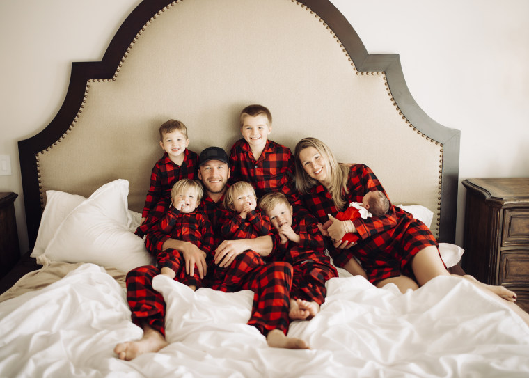 Bode and Morgan Miller with their six kids.
