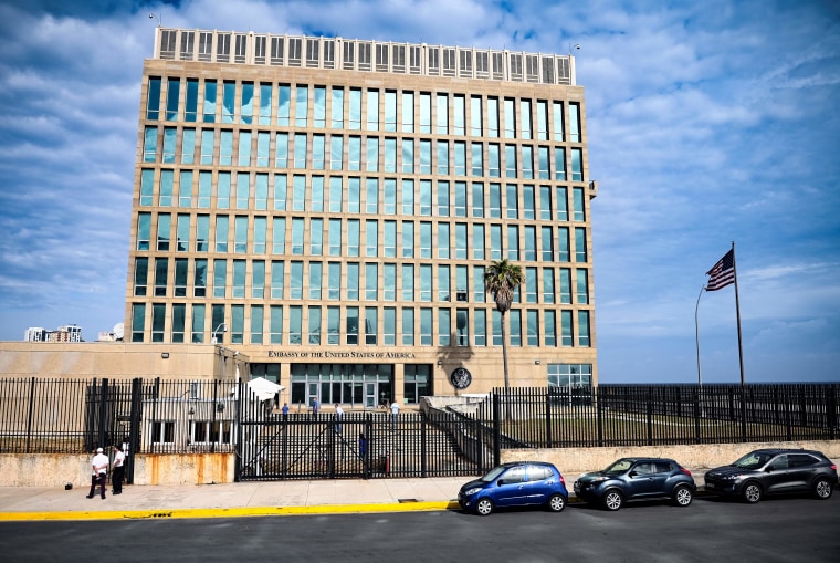 Embajada de Estados Unidos en La Habana, Cuba, el 20 de mayo de 2021.