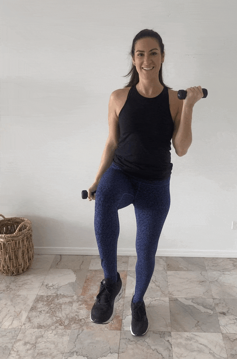 Low-Impact Cardio Dumbbell Workout for Beginners