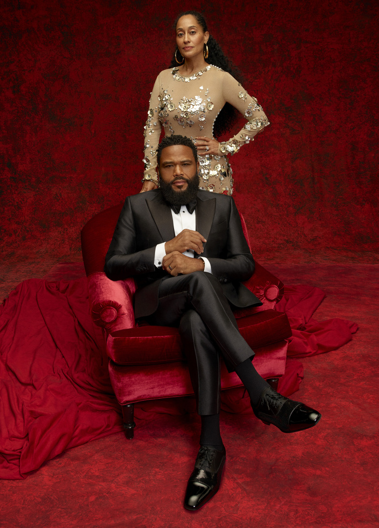 ABC's "black-ish" stars Anthony Anderson as Andre "Dre" Johnson and Tracee Ellis Ross as Rainbow Johnson.