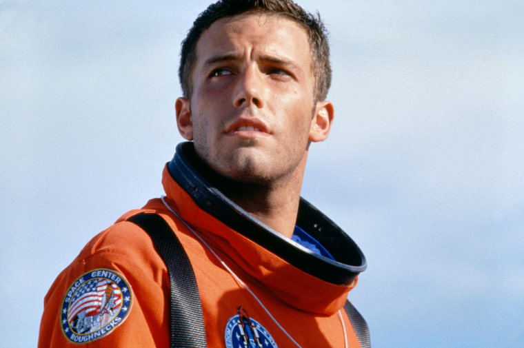 Affleck recalled being forced to fix his teeth and work out in order to play A.J. Frost, a cocky young oil driller who helps save the earth from an approaching asteroid in "Armageddon."