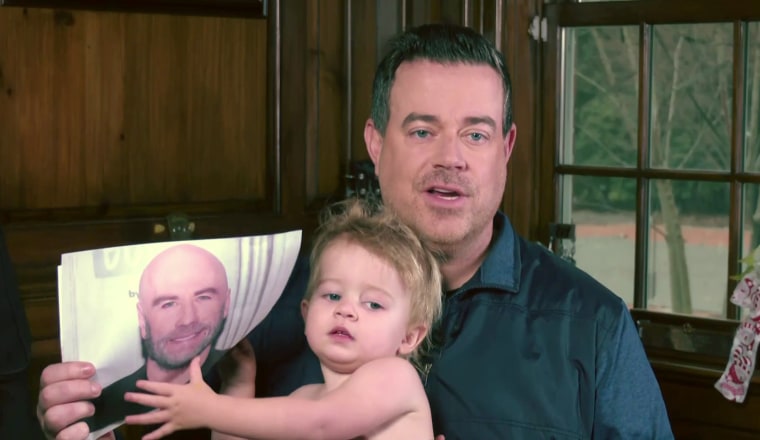 Carson Daly's youngest daughter Goldie joined dad for TODAY Monday's broadcast from home.