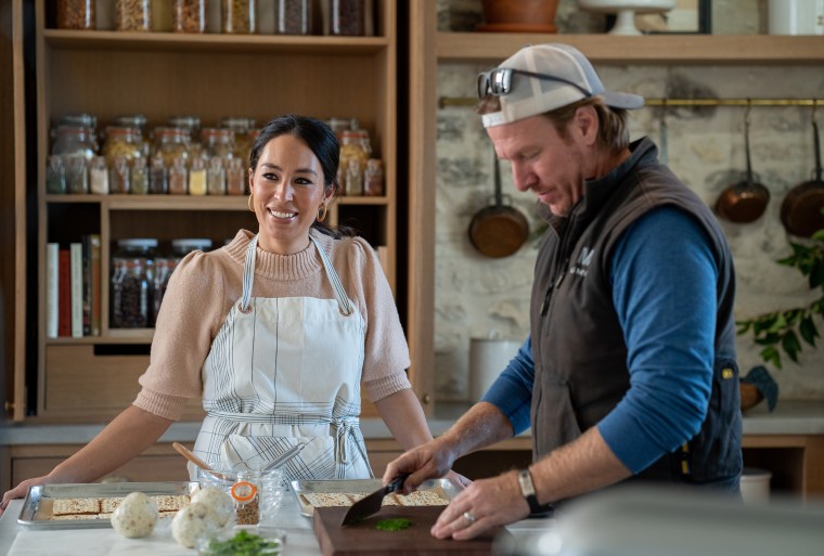 Joanna Gaines, as seen on her cooking show.