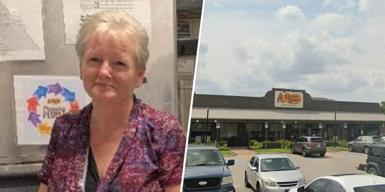 Robin Baucom, a 59-year-old grandmother who was an associate manager at Cracker Barrel, was shot at the restaurant while attempting to protect an employee on Jan. 15. 