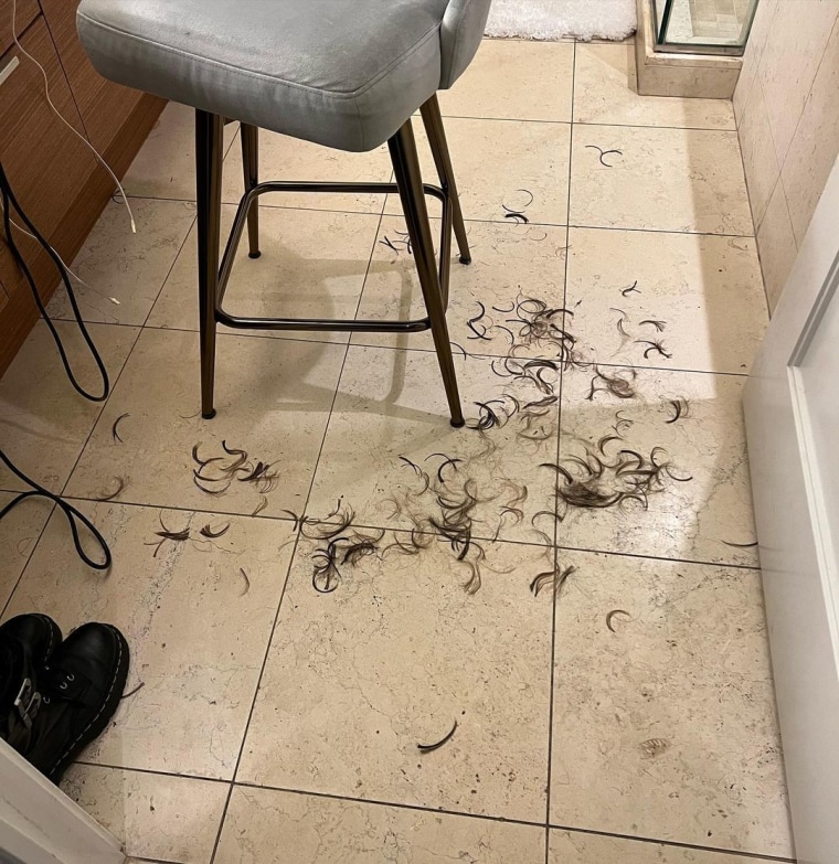 Dylan Dreyer cut her hair in preparation for heading back to work after maternity leave.