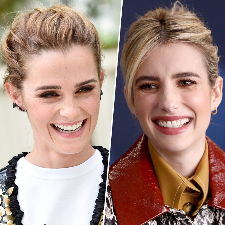 Emma Watson (left), not to be confused with Emma Roberts (right).