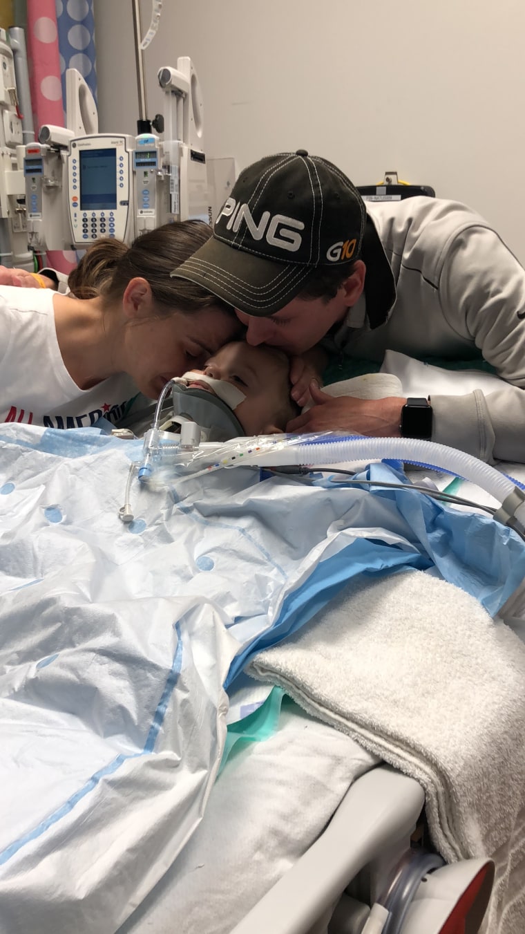 On the way to the hospital, Crosby stopped breathing and he died on July 5, 2018, of what the family later learned was a brain tumor.
