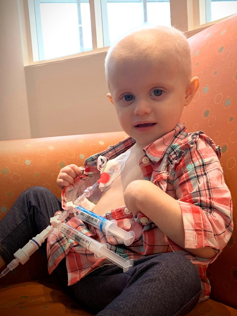For the past year, Annabelle has been undergoing chemotherapy to treat her for rhabdomyosarcoma, a cancer of the muscles.