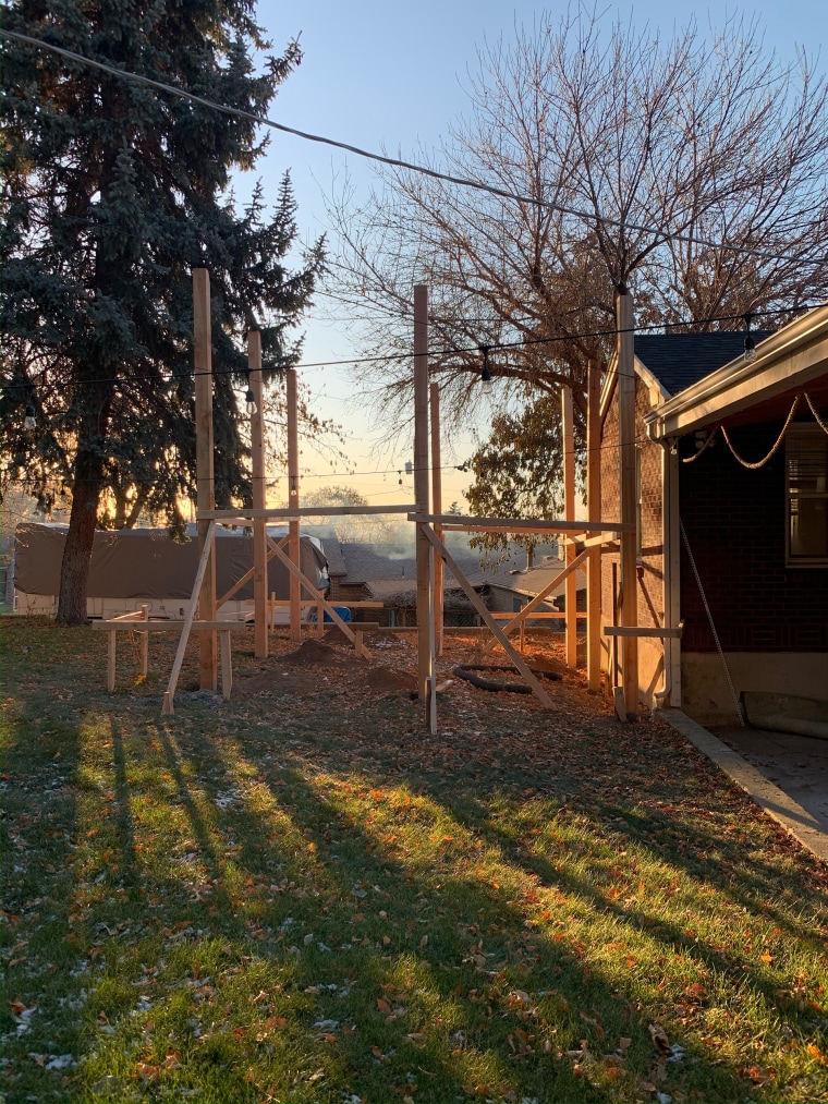 At Bennion's home, the renovation grew to include a back porch. 