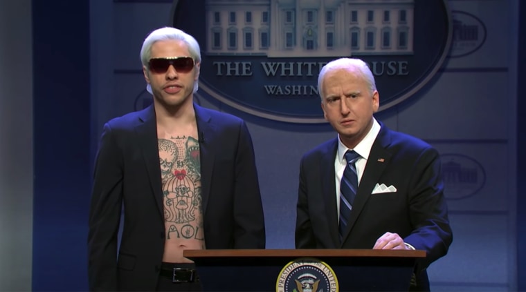 Pete Davidson appeared as an alternate version of President Joe Biden on "Saturday Night Live."