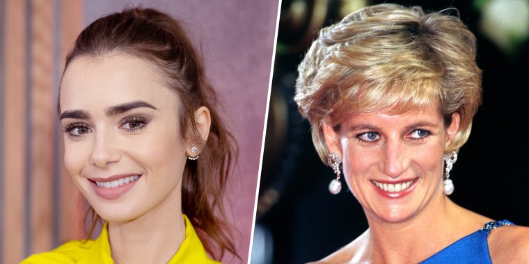 Lily Collins recalled the time she once tried to take flowers away from Princess Diana.