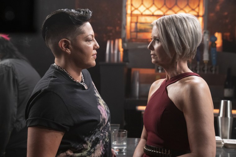 Sara Ramirez and Cynthia Nixon in HBO's "And Just Like That..."