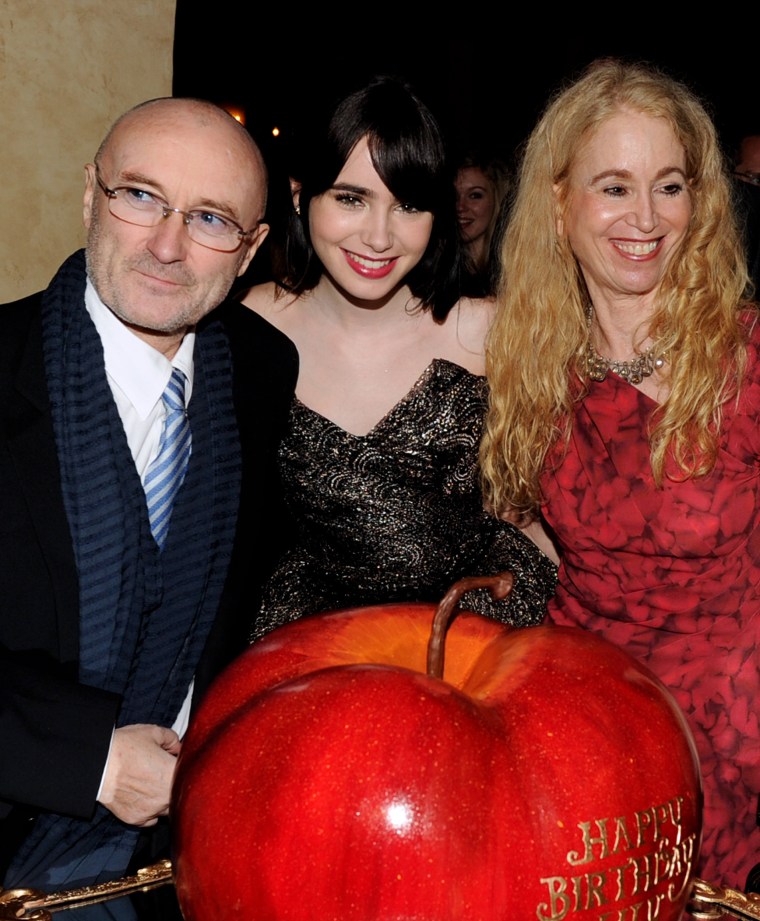 Phil Collins, Lily Collins, Jill Tavelman