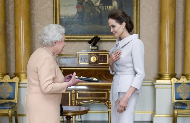 Angelina Jolie honored by Queen Elizabeth in 2014
