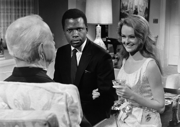 Sidney Poitier And Katharine Houghton In 'Guess Who's Coming to Dinner'