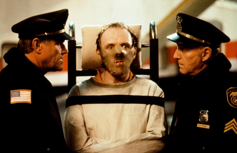 Hopkins, center, creeped out moviegoers for his portrayal of Hannibal Lecter in "The Silence of the Lambs" films.