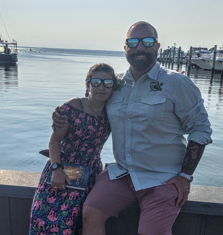 Peter Genuardi pictured with his daughter.