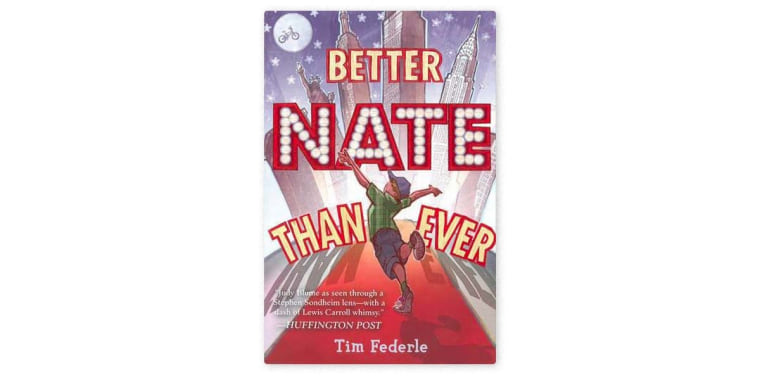 Image: book cover for "Better Nate Than Ever"