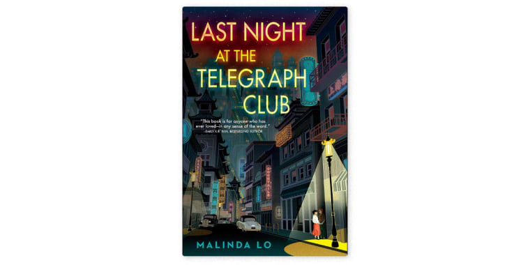 Image: book cover for "Last Night at the Telegraph Club"