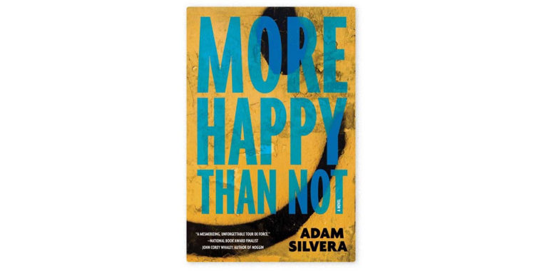 Image: book cover for "More Happy Than Not"