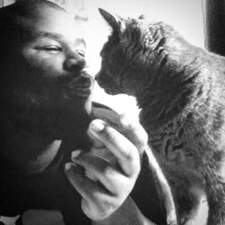 DDm shares a special moment with his late cat, Taco Bell. “Taco Bell was just so chill. He kept me company, we would have conversations, and we’d sit and watch Marvel films. It was like having a roommate almost, to a certain degree,” he told TODAY. “I miss him so much.”