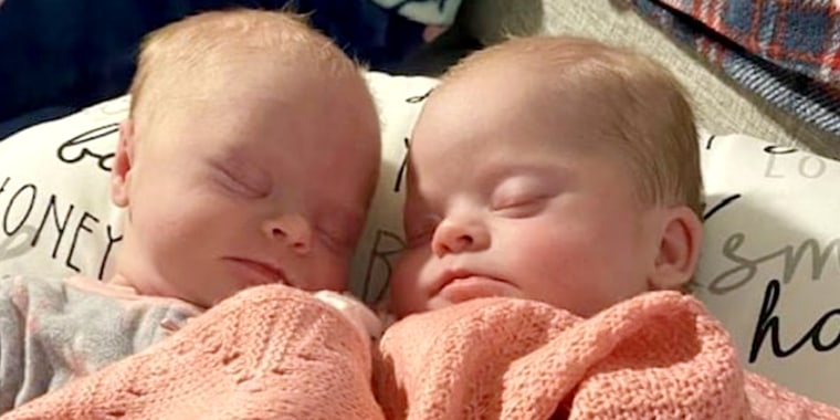 Twins Mckenli and Kennadi Ackerman were both born with Down syndrome in May 2021.