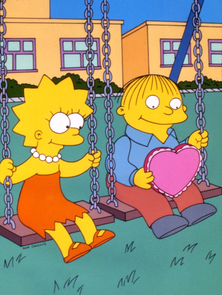 Lisa gives Ralph a Valentine in the "I Love Lisa" episode of "The Simpsons."