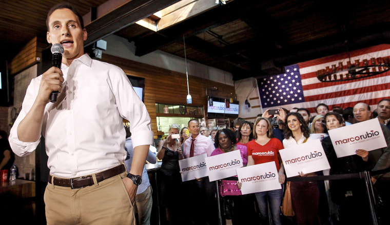 Josh Mandel, Ohio State Treasurer, speaks prior to Republican presidential candidate and Senator Marco Rubio speaking at a campaign stop in Cleveland, Ohio August 5, 2015.