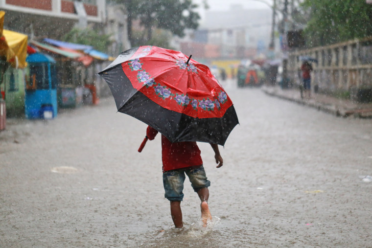 Rainfall In Dhaka As Cyclone Jawad Weakens