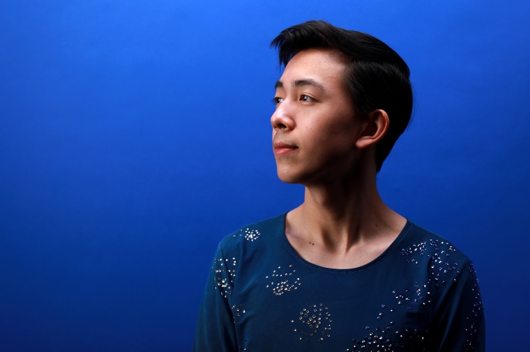 PARK CITY, UT - SEPTEMBER 26: Figure Skater Vincent Zhou poses for a portrait during the Team USA Media Summit ahead of the PyeongChang 2018 Olympic Winter Games on September 26, 2017 in Park City, Utah.