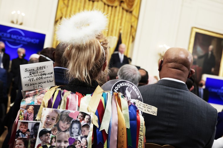Image: Audience members at President  Biden's "Cancer Moonshot" event at the White House on Feb. 2, 2022.