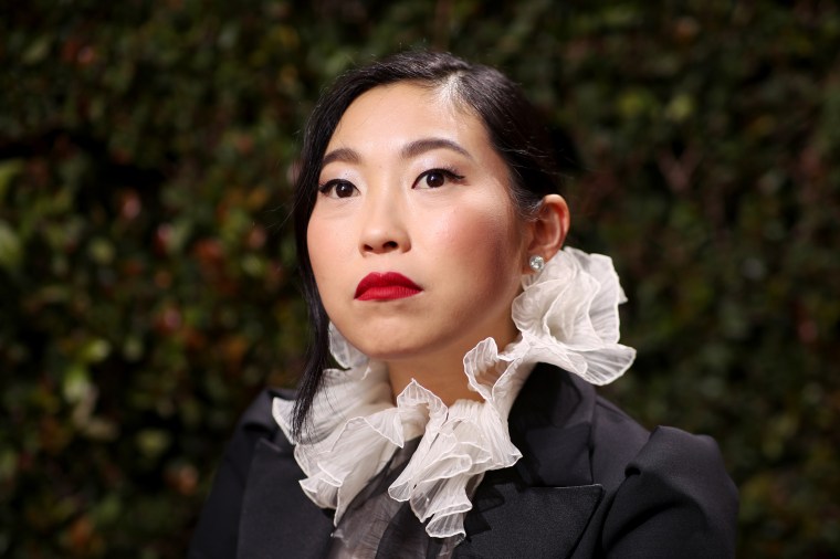 Awkwafina arrives to the 77th Annual Golden Globe Awards in Beverly Hills, Calif., on Jan. 5, 2020.