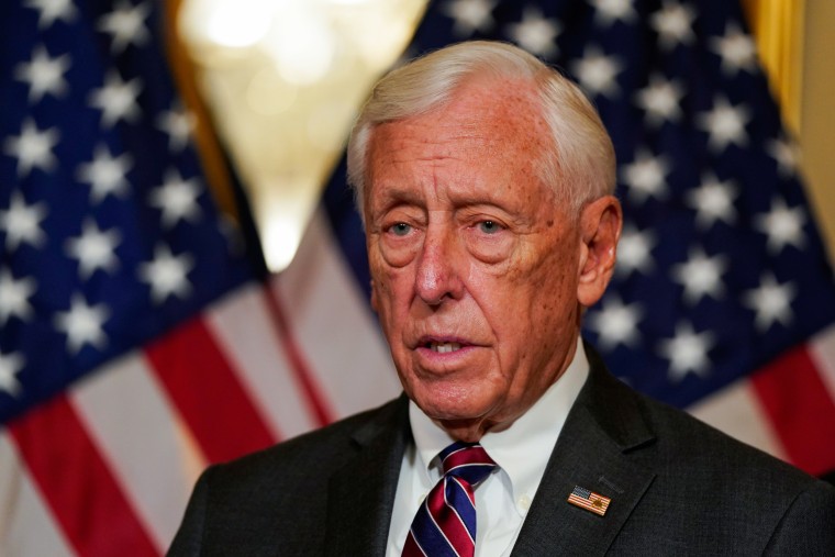 Rep. Steny Hoyer, D-Md., speaks at the Capitol on Dec. 3, 2021.