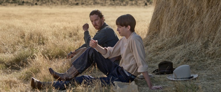 Benedict Cumberbatch and Kodi Smit-McPhee in "The Power of the Dog."