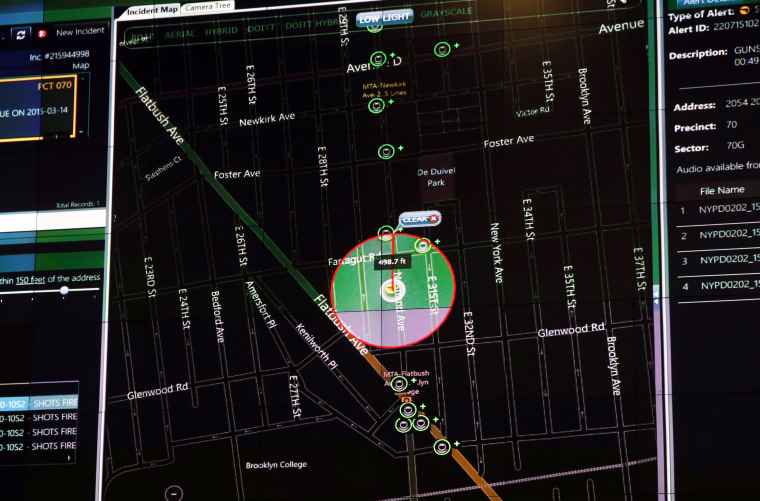 Image: ShotSpotter technology used by the New York Police Department in 2015.
