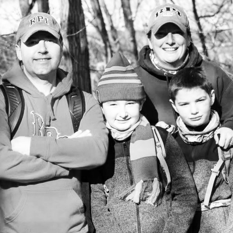 Image: Elizabeth Griest with her family.