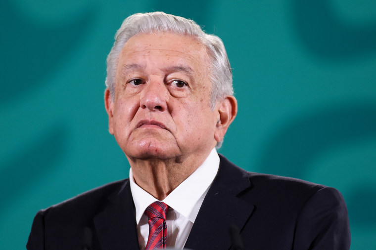 Mexico's President Andres Manuel Lopez Obrador in Mexico City on Dec. 16, 2021.