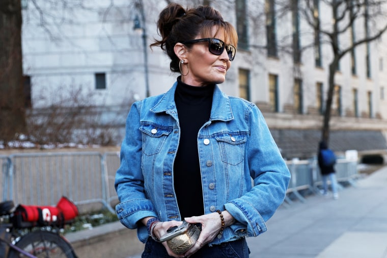 Sarah Palin at the United States Courthouse in New York City
